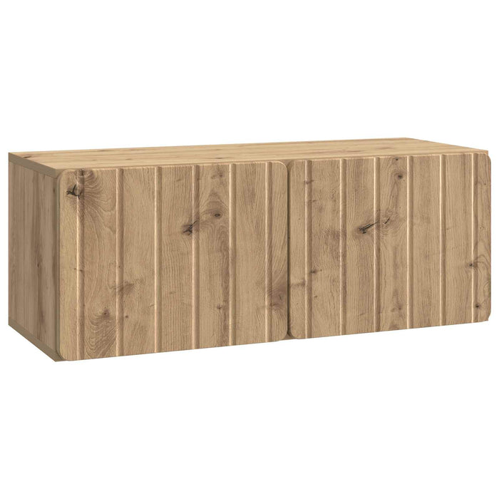 Oglindă TV montată pe perete Stejar Artizanal 78,5 x 31 x 30 cm - WALTI WALTI