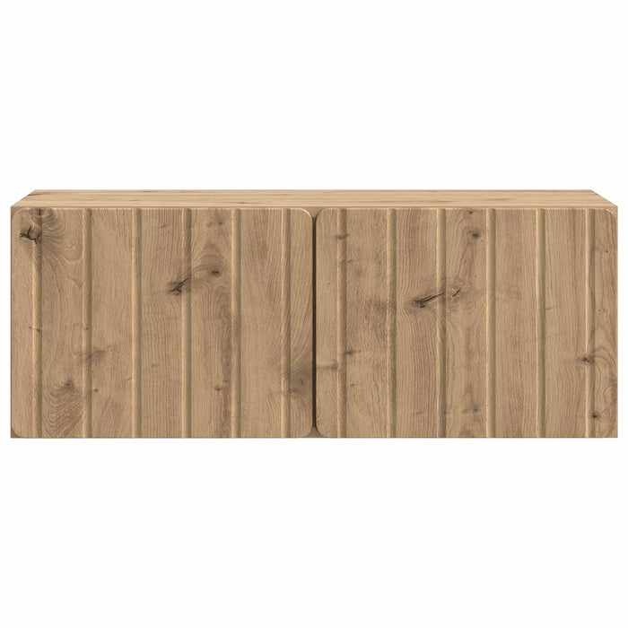 Oglindă TV montată pe perete Stejar Artizanal 78,5 x 31 x 30 cm - WALTI WALTI