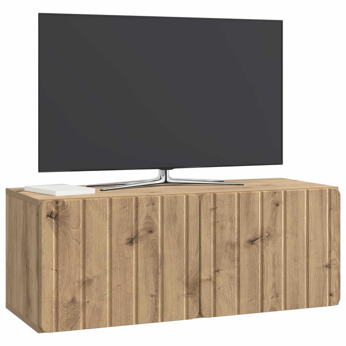 Oglindă TV montată pe perete Stejar Artizanal 78,5 x 31 x 30 cm - WALTI WALTI