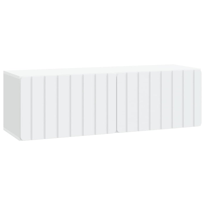 Oglindă TV montată pe perete Alb 98 x 31 x 30 cm Lemn prelucrat - WALTI WALTI