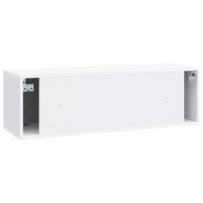 Oglindă TV montată pe perete Alb 98 x 31 x 30 cm Lemn prelucrat - WALTI WALTI