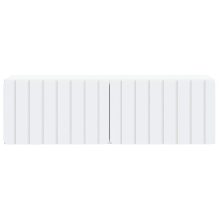Oglindă TV montată pe perete Alb 98 x 31 x 30 cm Lemn prelucrat - WALTI WALTI