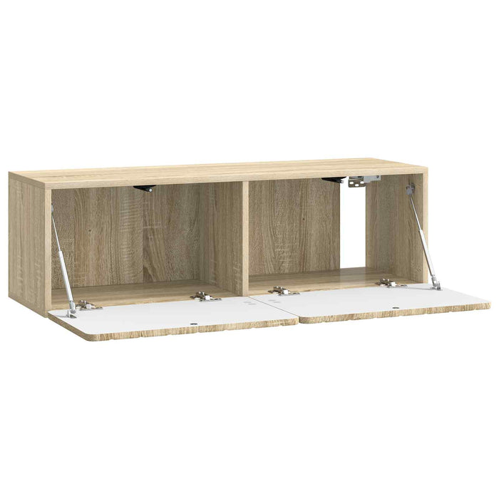 Oglindă TV montată pe perete Stejar Sonoma 98 x 31 x 30 cm - WALTI WALTI