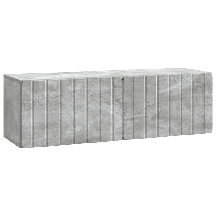 Oglindă TV montată pe perete Gri Beton 98 x 31 x 30 cm - WALTI WALTI