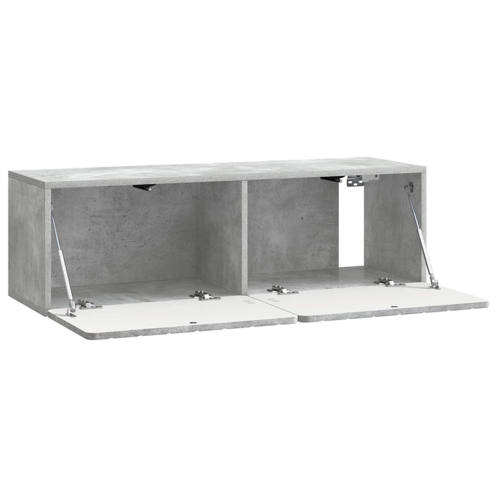 Oglindă TV montată pe perete Gri Beton 98 x 31 x 30 cm - WALTI WALTI