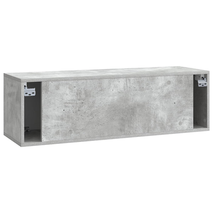 Oglindă TV montată pe perete Gri Beton 98 x 31 x 30 cm - WALTI WALTI