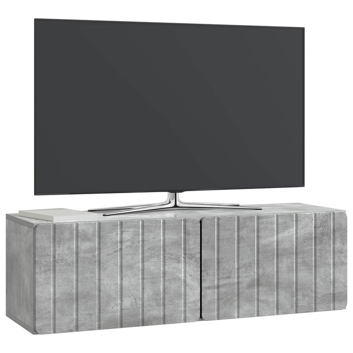 Oglindă TV montată pe perete Gri Beton 98 x 31 x 30 cm - WALTI WALTI