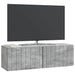 Oglindă TV montată pe perete Gri Beton 98 x 31 x 30 cm - WALTI WALTI