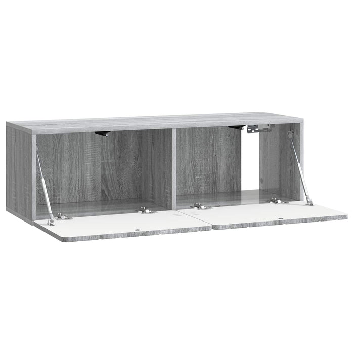 Oglindă TV montată pe perete Sonoma gri 98 x 31 x 30 cm - WALTI WALTI