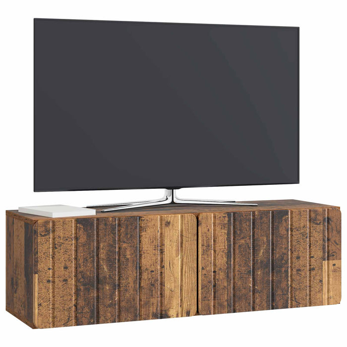 Oglindă TV montată pe perete Lemn vechi 98 x 31 x 30 cm - WALTI WALTI