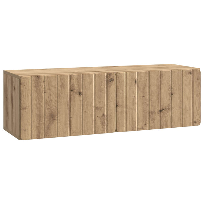 Oglindă TV montată pe perete Stejar Artizanal 98 x 31 x 30 cm - WALTI WALTI