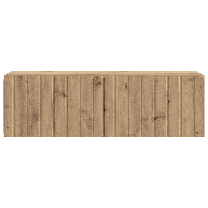Oglindă TV montată pe perete Stejar Artizanal 98 x 31 x 30 cm - WALTI WALTI