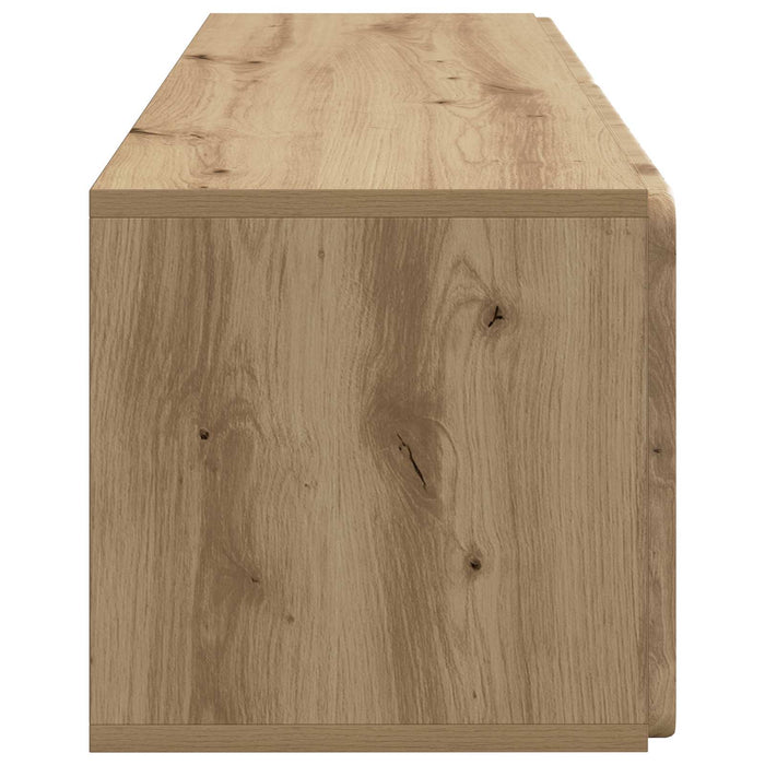 Oglindă TV montată pe perete Stejar Artizanal 98 x 31 x 30 cm - WALTI WALTI