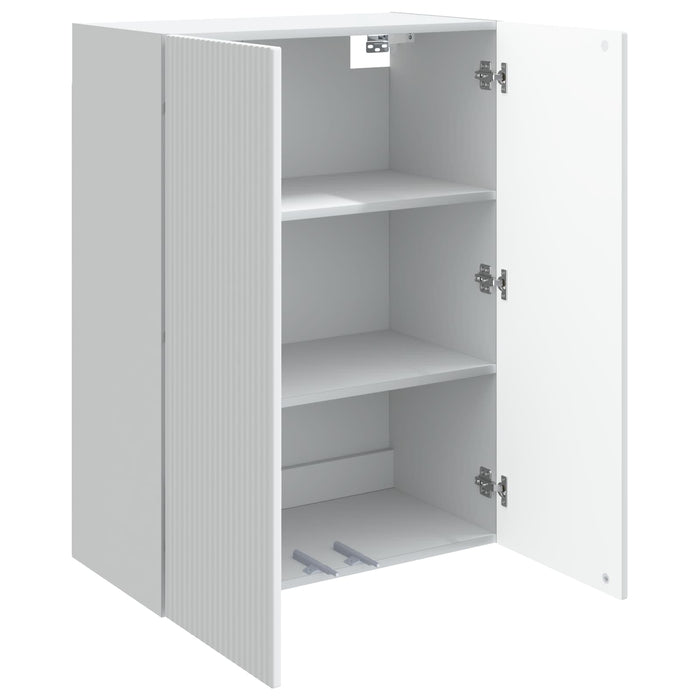 Dulap montat pe perete Alb 66 x 34,5 x 90 cm Lemn prelucrat - WALTI WALTI