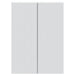 Dulap montat pe perete Alb 66 x 34,5 x 90 cm Lemn prelucrat - WALTI WALTI
