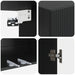 Dulap montat pe perete Negru 66 x 34,5 x 90 cm Lemn prelucrat - WALTI WALTI