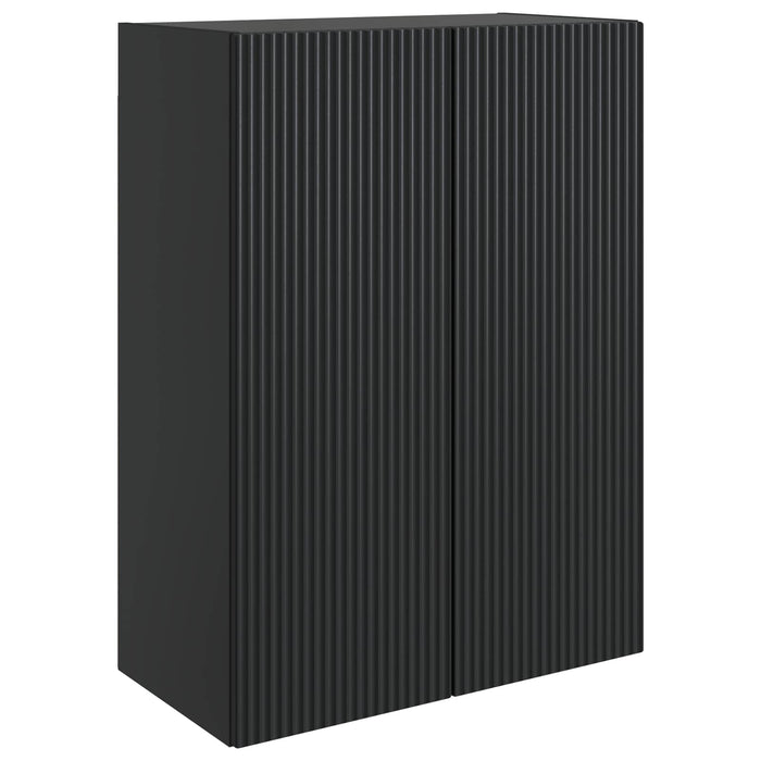 Dulap montat pe perete Negru 66 x 34,5 x 90 cm Lemn prelucrat - WALTI WALTI