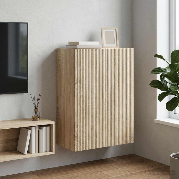 Dulap montat pe perete Stejar Sonoma 66 x 34,5 x 90 cm - WALTI WALTI