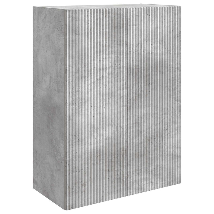 Dulap montat pe perete Gri Beton 66 x 34,5 x 90 cm WALTI