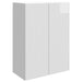 Dulap montat pe perete Alb foarte lucios 66 x 34,5 x 90 cm - WALTI WALTI