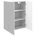 Dulap montat pe perete Alb foarte lucios 66 x 34,5 x 90 cm - WALTI WALTI