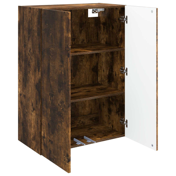 Dulap montat pe perete Stejar fumuriu 66 x 34,5 x 90 cm WALTI