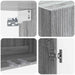 Dulap montat pe perete Sonoma gri 66 x 34,5 x 90 cm - WALTI WALTI