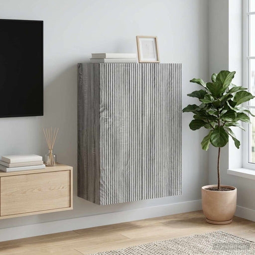 Dulap montat pe perete Sonoma gri 66 x 34,5 x 90 cm - WALTI WALTI