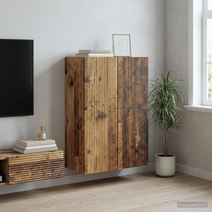 Dulap montat pe perete Lemn vechi 66 x 34,5 x 90 cm - WALTI WALTI