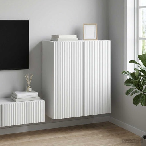 Dulap montat pe perete Alb 59 x 31 x 60 cm Lemn prelucrat - WALTI WALTI