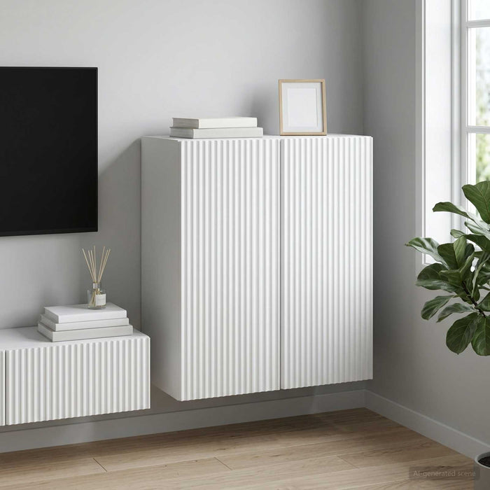 Dulap montat pe perete Alb 59 x 31 x 60 cm Lemn prelucrat - WALTI WALTI