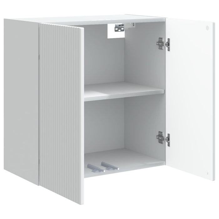 Dulap montat pe perete Alb 59 x 31 x 60 cm Lemn prelucrat - WALTI WALTI