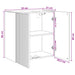 Dulap montat pe perete Alb 59 x 31 x 60 cm Lemn prelucrat - WALTI WALTI
