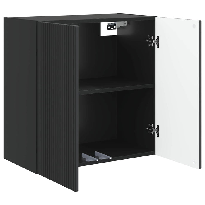 Dulap montat pe perete Negru 59 x 31 x 60 cm Lemn prelucrat - WALTI WALTI