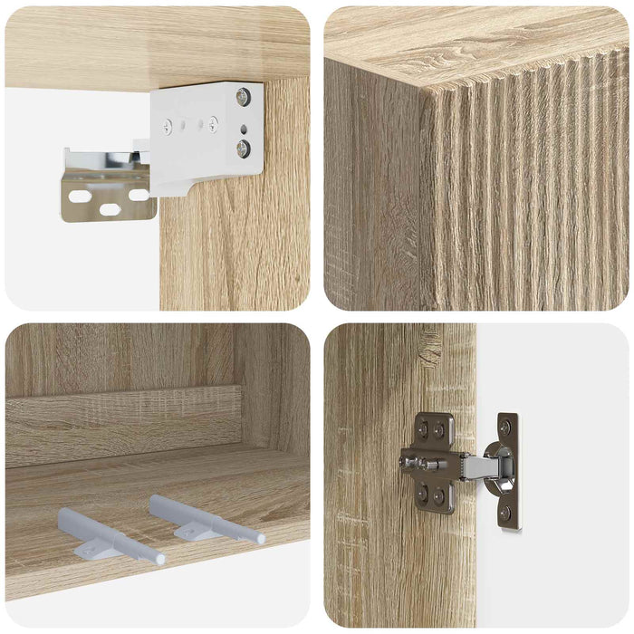 Dulap montat pe perete Stejar Sonoma 59 x 31 x 60 cm - WALTI WALTI