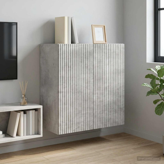 Dulap montat pe perete Gri Beton 59 x 31 x 60 cm Lemn prelucrat - WALTI WALTI