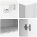 Dulap montat pe perete Alb foarte lucios 59 x 31 x 60 cm - WALTI WALTI
