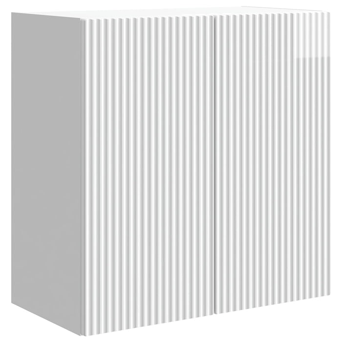 Dulap montat pe perete Alb foarte lucios 59 x 31 x 60 cm - WALTI WALTI