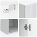 Dulap montat pe perete Alb 33 x 34,5 x 90 cm Lemn prelucrat - WALTI WALTI