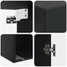 Dulap montat pe perete Negru 33 x 34,5 x 90 cm Lemn prelucrat - WALTI WALTI