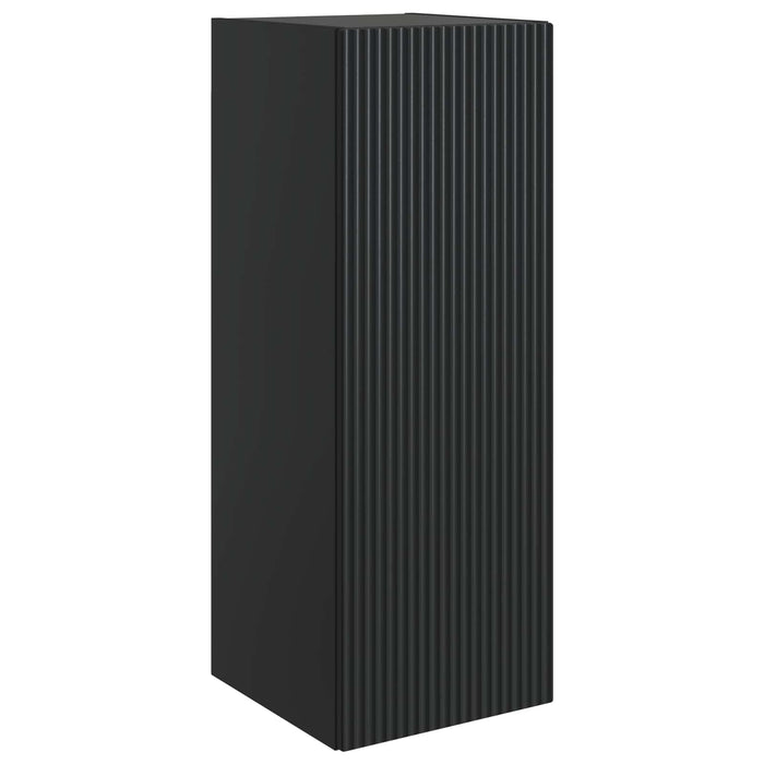 Dulap montat pe perete Negru 33 x 34,5 x 90 cm Lemn prelucrat - WALTI WALTI
