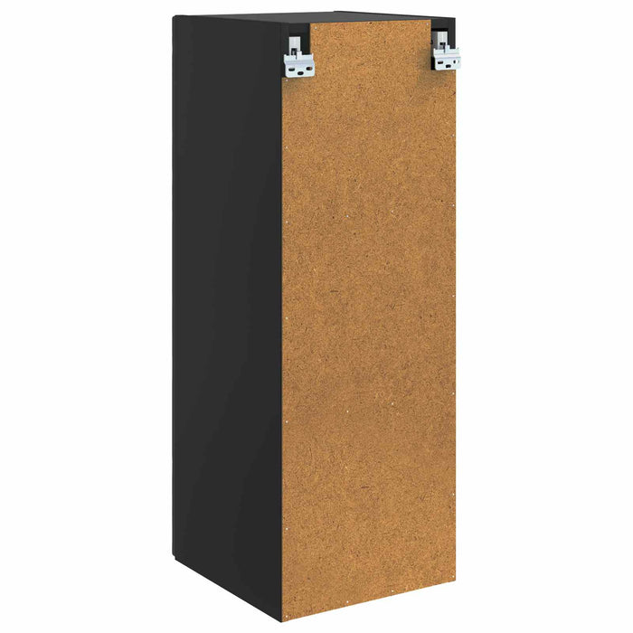 Dulap montat pe perete Negru 33 x 34,5 x 90 cm Lemn prelucrat - WALTI WALTI