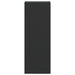 Dulap montat pe perete Negru 33 x 34,5 x 90 cm Lemn prelucrat - WALTI WALTI