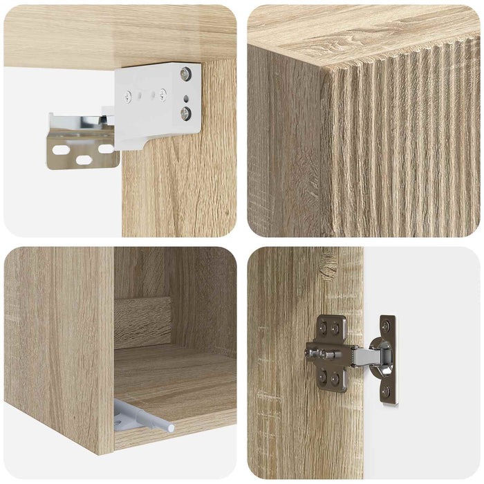 Dulap montat pe perete Stejar Sonoma 33 x 34,5 x 90 cm - WALTI WALTI