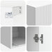 Dulap montat pe perete Alb foarte lucios 33 x 34,5 x 90 cm - WALTI WALTI