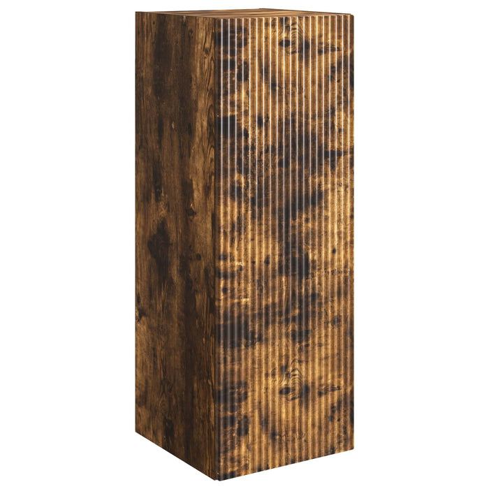 Dulap montat pe perete Stejar fumuriu 33 x 34,5 x 90 cm - WALTI WALTI