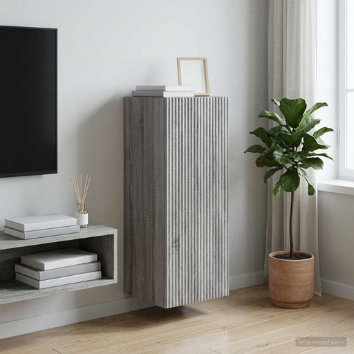 Dulap montat pe perete Sonoma gri 33 x 34,5 x 90 cm - WALTI WALTI