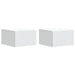 Dulap de noapte suspendat cu sertar 2 pcs Alb 33 x 34,5 x 20 cm - WALTI WALTI