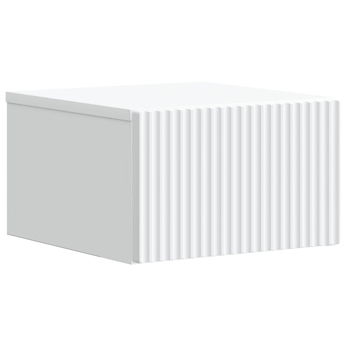 Dulap de noapte suspendat cu sertar 2 pcs Alb 33 x 34,5 x 20 cm - WALTI WALTI
