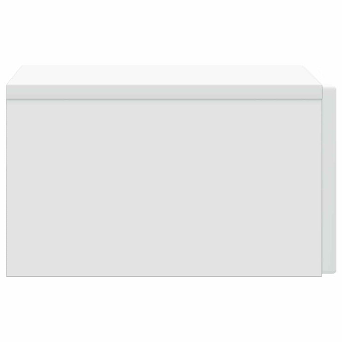 Dulap de noapte suspendat cu sertar 2 pcs Alb 33 x 34,5 x 20 cm - WALTI WALTI